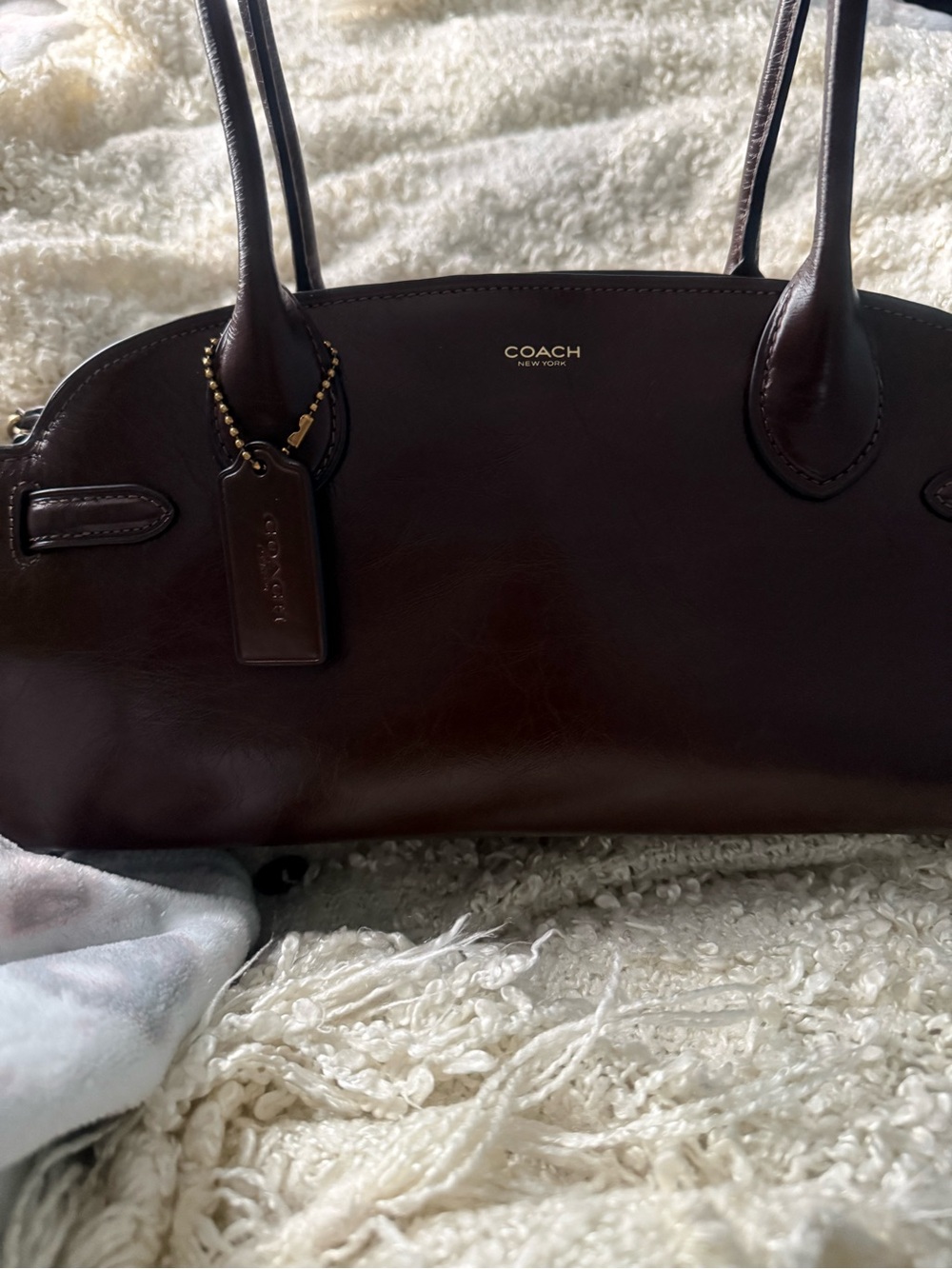 COACH Empire 34 in Dark Brown Leather